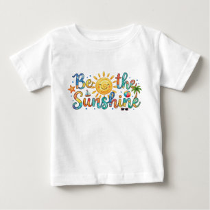 Camiseta De Bebé Cute Be The Sunshine Retro Summer Baby T-Shirt