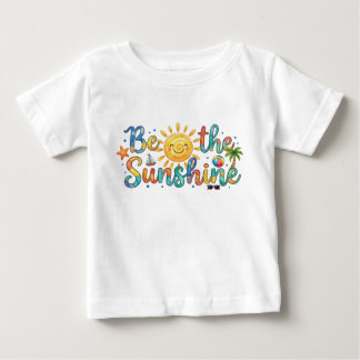 Camiseta De Bebé Cute Be The Sunshine Retro Summer Baby T-Shirt