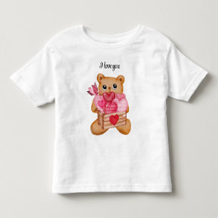 Camiseta De Bebé Cute bear in love full of love