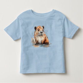 Camiseta De Bebé Cute Beaver