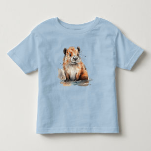 Camiseta De Bebé Cute Beaver