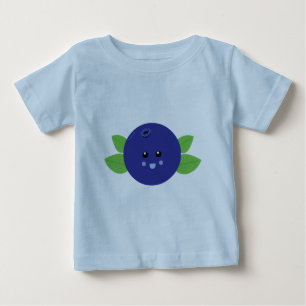 Camiseta De Bebé Cute Blueberry