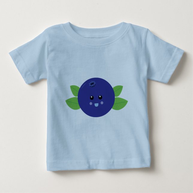 Camiseta De Bebé Cute Blueberry