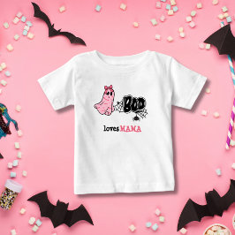 Camiseta De Bebé Cute Boo Ghost Mama Spooky