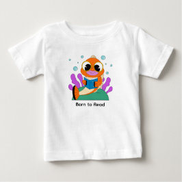 Camiseta De Bebé Cute Bookworm Fish Cartoon – Nerdy Sea Creature Re