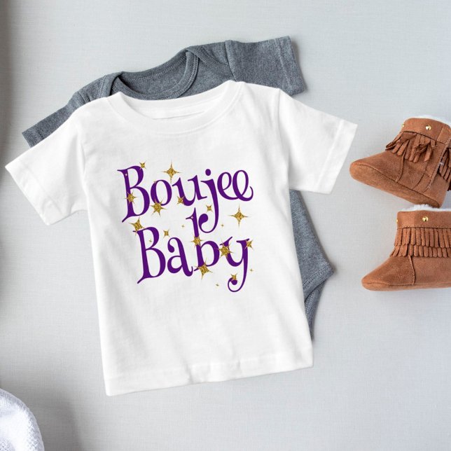 Camiseta De Bebé Cute Boujee Baby Purple (Subido por el creador)