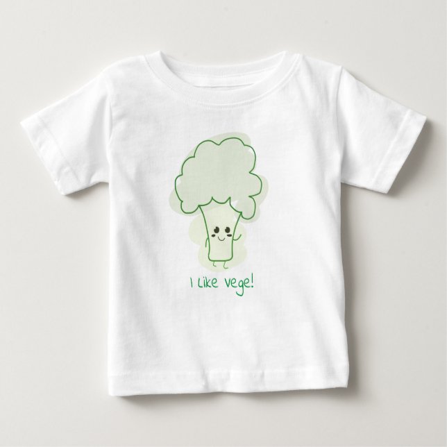 Camiseta De Bebé Cute Broccoli (Anverso)