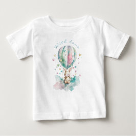 Camiseta De Bebé Cute bunny AÉRONAUTE, personnalisé