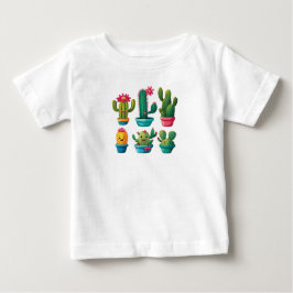 Camiseta De Bebé Cute Cactus