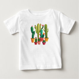 Camiseta De Bebé Cute Cactus