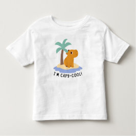 Camiseta De Bebé Cute Capybara with Palm Tree Toddler T-Shirt