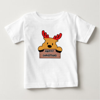 Camiseta De Bebé Cute Cartoon Reno de Navidad 