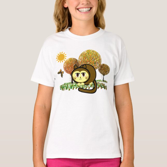 Camiseta De Bebé Cute Cat Jelly Bean Sweet Trees (Anverso)