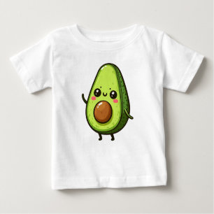 Camiseta De Bebé Cute Chibi Aguacate