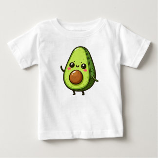 Camiseta De Bebé Cute Chibi Aguacate