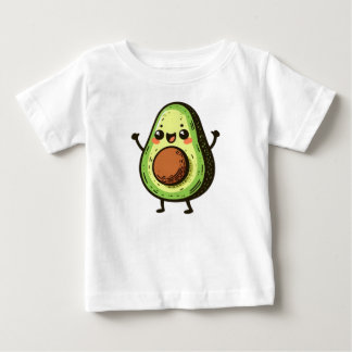 Camiseta De Bebé Cute Chibi Aguacate