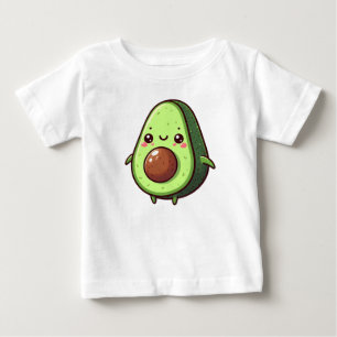 Camiseta De Bebé Cute Chibi Aguacate