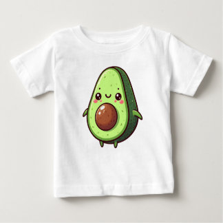 Camiseta De Bebé Cute Chibi Aguacate