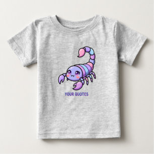 Camiseta De Bebé Cute Chibi Escorpio Zodiaco