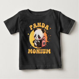 Camiseta De Bebé Cute Chibi Kawaii Panda Nombre año escolar atrás