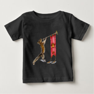 Camiseta De Bebé Cute Chipmunk Herald
