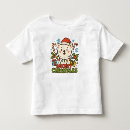 Camiseta De Bebé Cute Christmas Bear Illustration