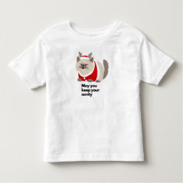 Camiseta De Bebé Cute Christmas Cat Toddler T-Shirt Holiday Gift 