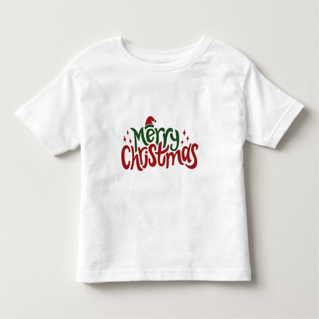 Camiseta De Bebé cute Christmas T-Shirt (Anverso)