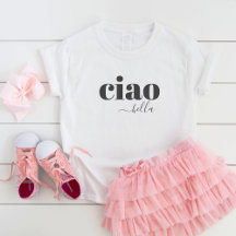 Cute Ciao Bella Hola bella tipografía moderna