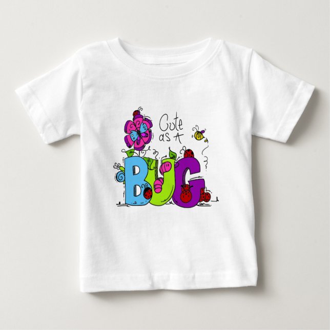 Camiseta De Bebé Cute como un error (Anverso)