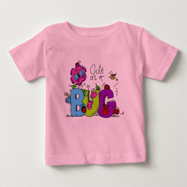 Camiseta De Bebé Cute como un error (Anverso)