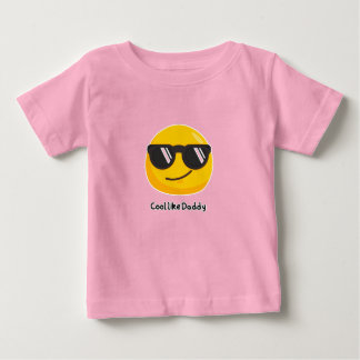 Camiseta De Bebé Cute Cool Like [Daddy] Gafas de Sol Emoji Kids Cam