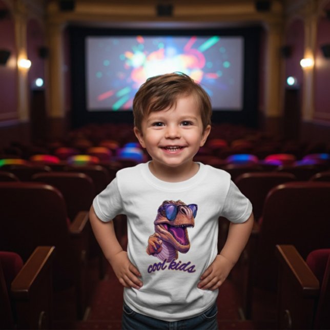 Camiseta De Bebé Cute Cool T-Rex Dinosaur Sunglasses Toddler Kids (Subido por el creador)