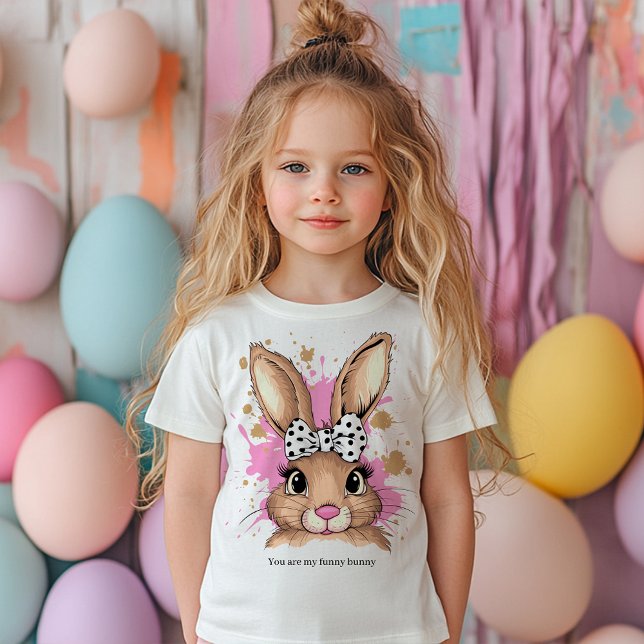 Camiseta De Bebé Cute Coquette Bow Bunny Chica Personalizado Textos (Subido por el creador)