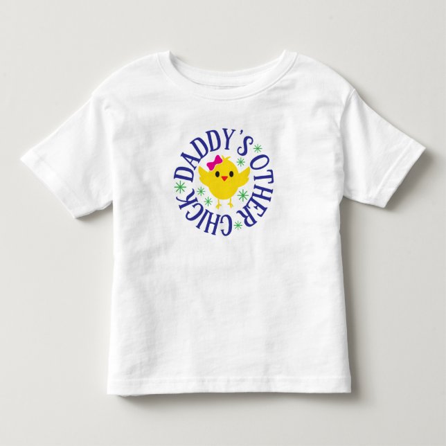 Camiseta De Bebé Cute Dads Otros Chick Yellow Fun (Anverso)