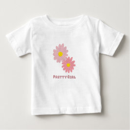 Camiseta De Bebé Cute Daisy Graphic Tee for Girls Pretty Girl