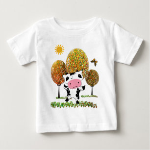 Camiseta De Bebé Cute Dancing Kawaii Vaca en una Jelly... - Persona
