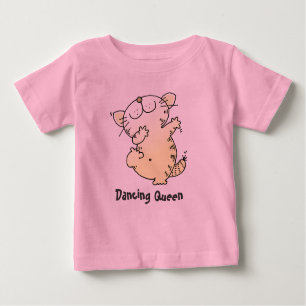 Camiseta De Bebé Cute Dancing TShirt   Tee de baile de amor con sab