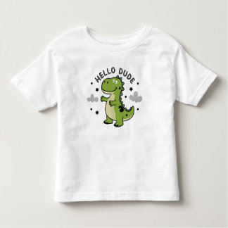 Camiseta De Bebé Cute Dinosaur for أطفال Kids | Hello Dude