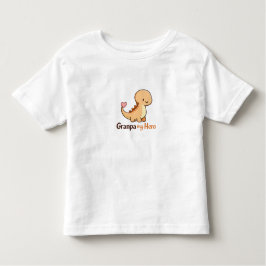 Camiseta De Bebé Cute Dinosaur Granpa My Hero Toddler T-Shirt | Gra