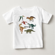 Cute Dinosaurios acuarela Jurásico mundo blanco