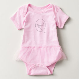 Camiseta De Bebé Cute divertido 'Qtiful' lindo tutú bebé Body Suit