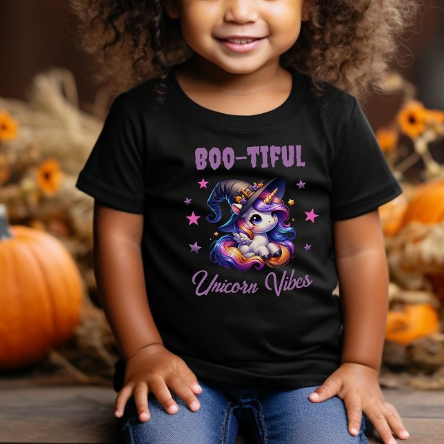 Camiseta De Bebé Cute divertido unicornio de Halloween Vibraciones  (Subido por el creador)