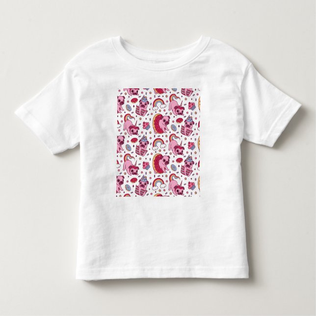 Camiseta De Bebé Cute dog pattern for dog lovers (Anverso)