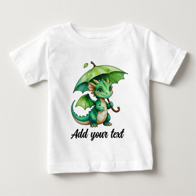 Camiseta De Bebé Cute Dragon Baby Tee (Anverso)