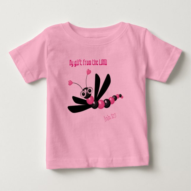 Camiseta De Bebé Cute Dragonfly Tutu Bodysuit (Anverso)