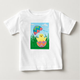 Camiseta De Bebé Cute Easter Egg Chick Hatch