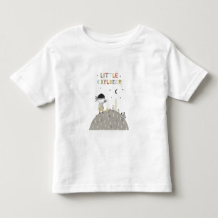 Camiseta De Bebé Cute Explorador Pequeño Escandinavo