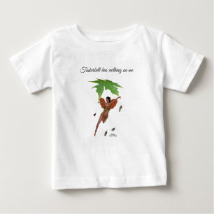 Camiseta De Bebé Cute Fairy Wirth Brown Wings Babys T-Shirt
