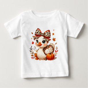Camiseta De Bebé Cute Fall Goose